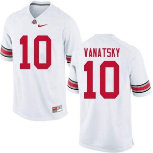 NCAA Ohio State Buckeyes Men's #10 Danny Vanatsky White Nike Football College Jersey CXA3145KU